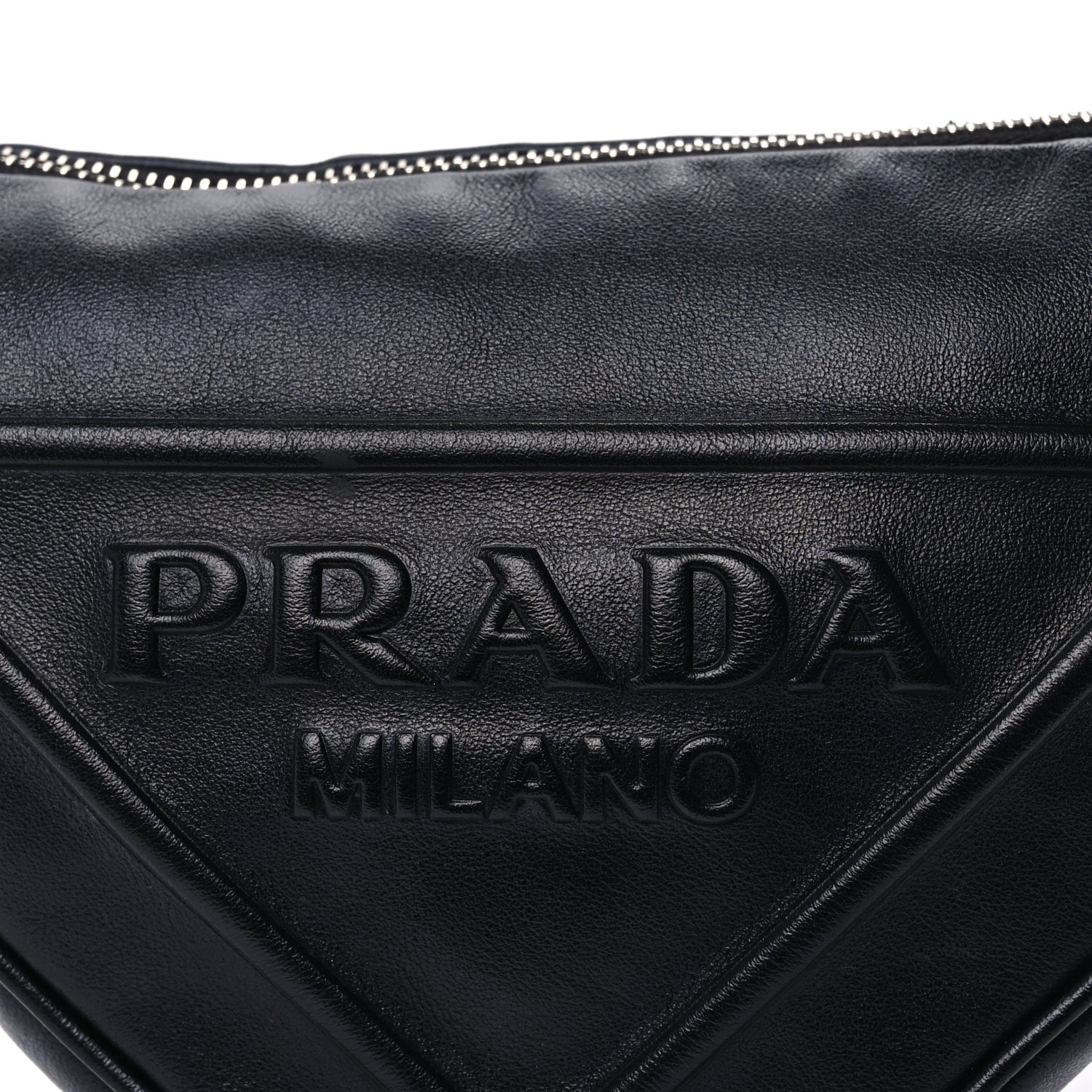 Prada Grace Lux Triangle Shoulder Bag Black 6 of 7