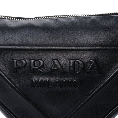 Prada Grace Lux Triangle Shoulder Bag Black 6 of 7