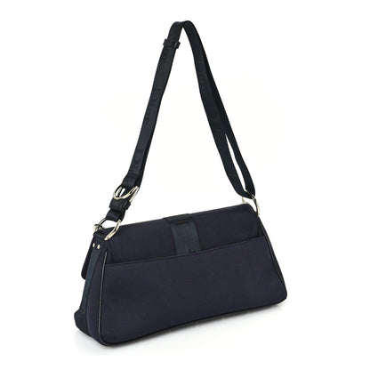 Christian Dior Silk Jersey Crystal Hardcore Bag Navy 2 of 8