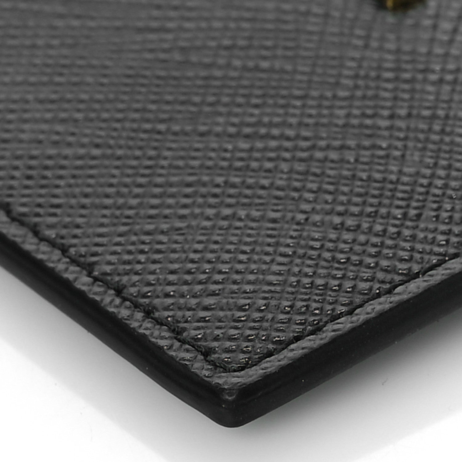 Prada Saffiano Metal Card Case Black Fuoco 8 of 10