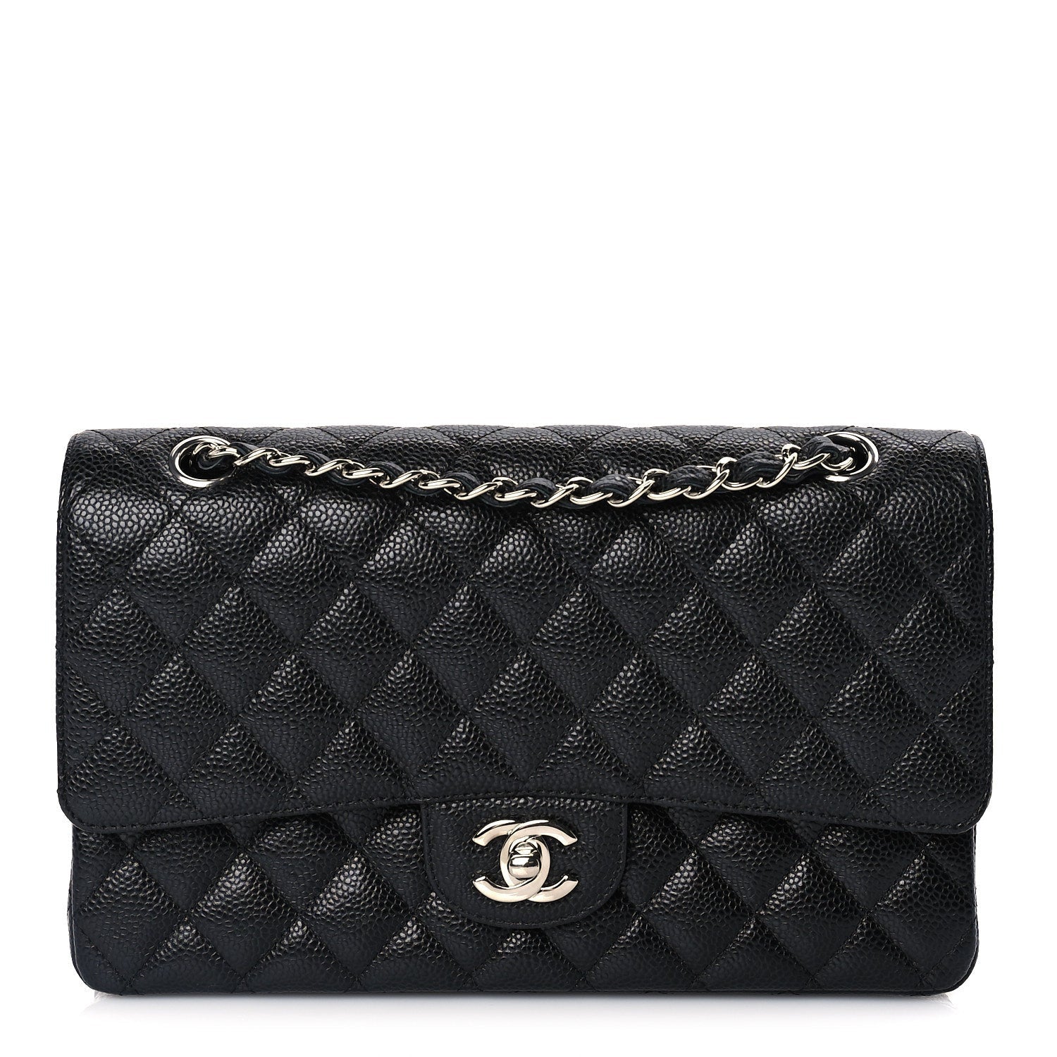 Chanel Caviar Quilted Medium Double Flap Black 1 of 9