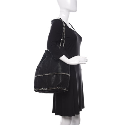 Stella McCartney Chamois Shiny Dotted Falabella Bucket Bag Ruthenium 2 of 9