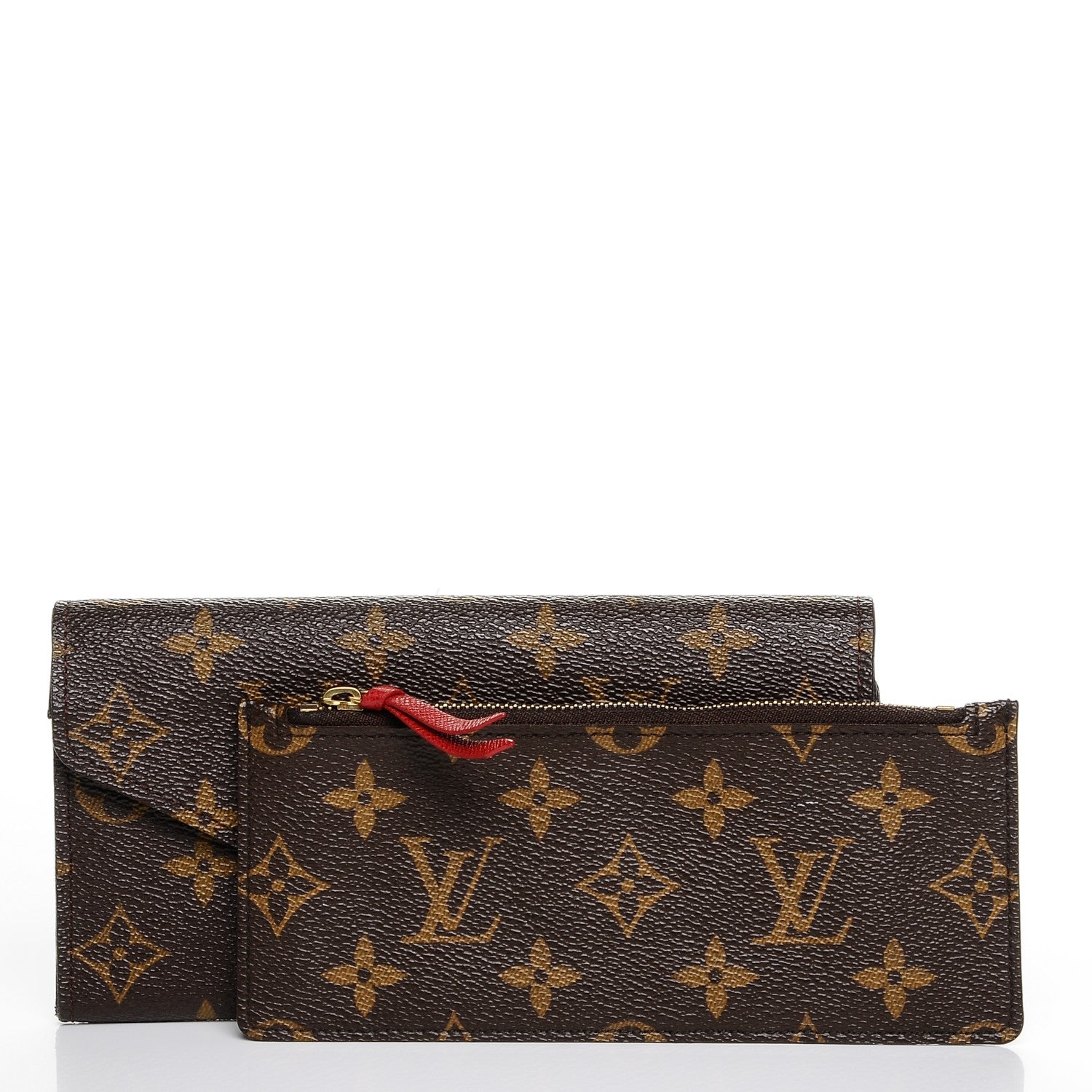 Louis Vuitton Monogram Josephine Wallet Red 5 of 8