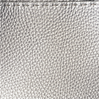 Fendi Cuoio Romano Lux Selleria Medium Peekaboo Iconic Satchel Argento 6 of 8