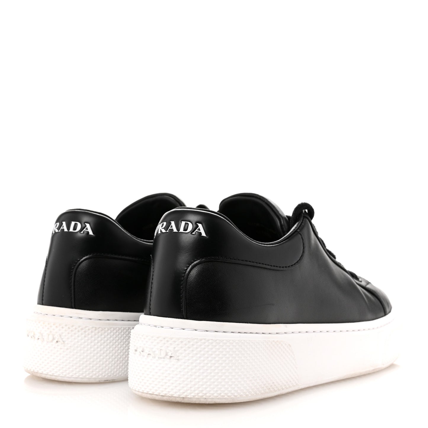 Vitello Soft Logo Low Top 45mm Sneakers 36.5 Black White