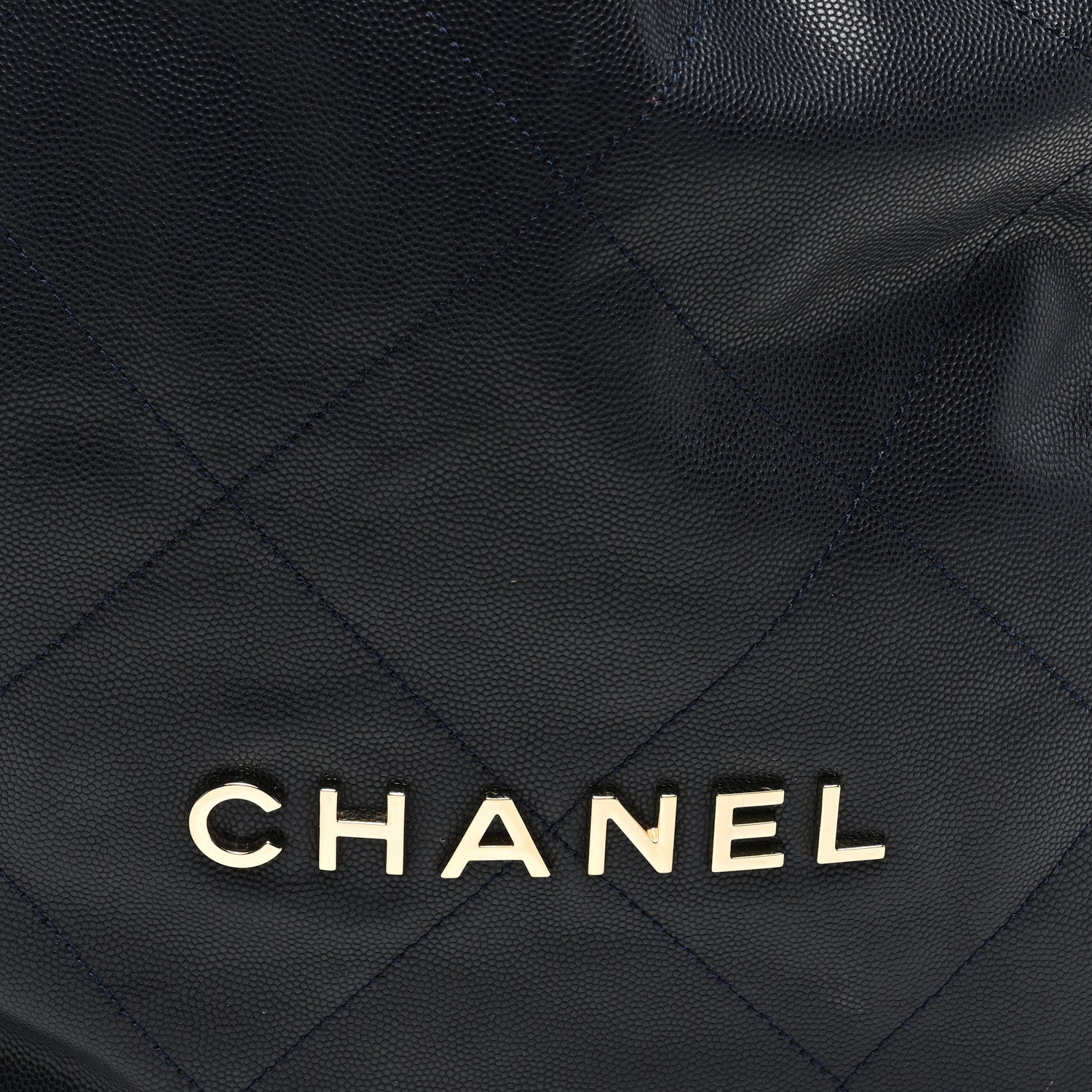 Chanel Shiny Caviar Quilted Chanel 22 Backpack Dark Blue 8 of 10
