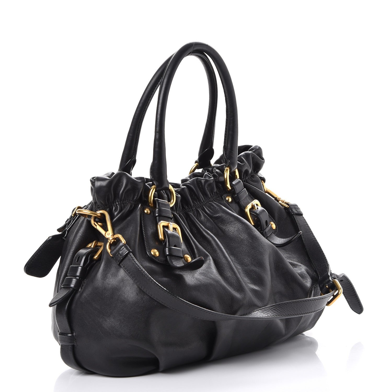 Prada Soft Calf Tote Nero Black 3 of 12