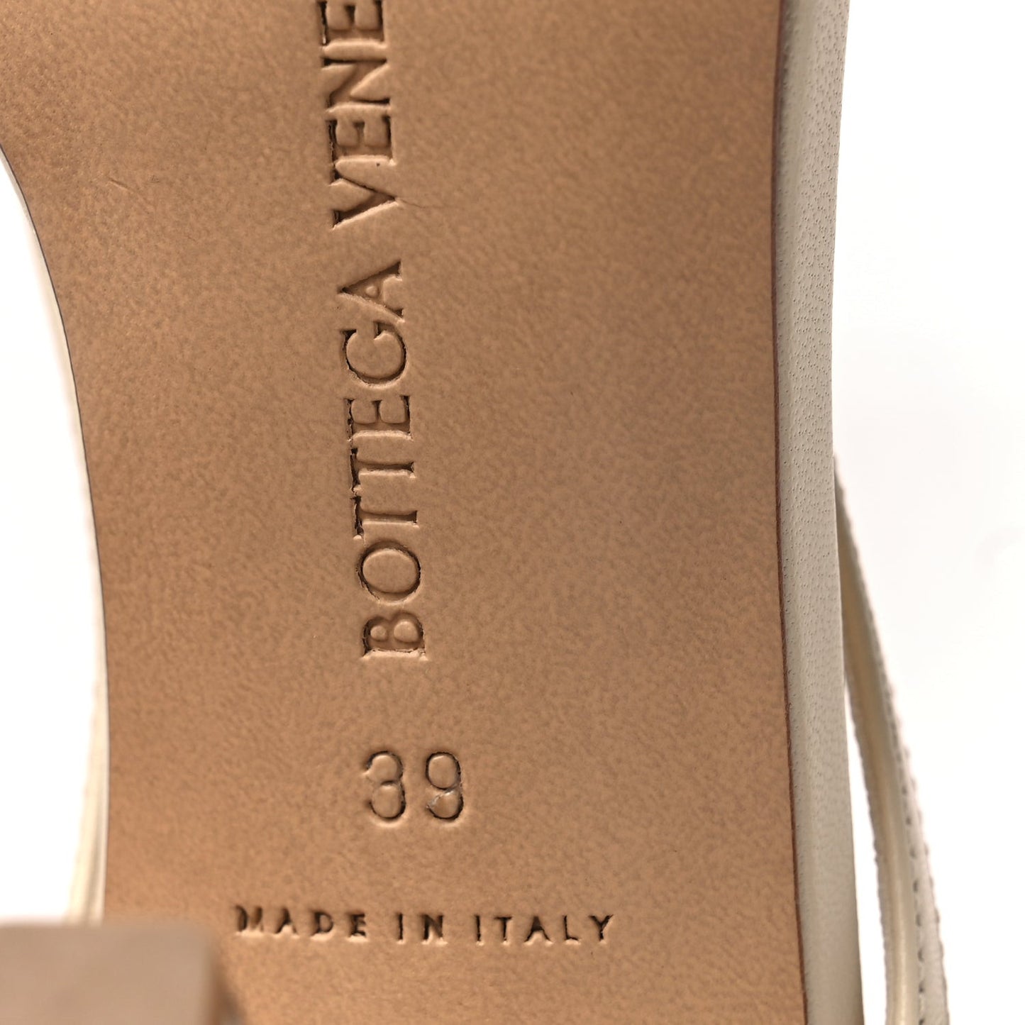 Lambskin Stretch Chain Strap 90mm Sandals 39 Sea Salt