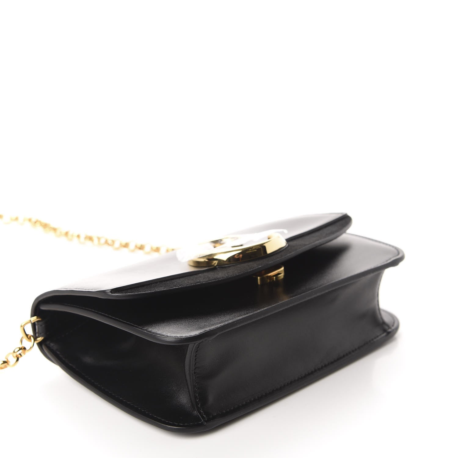 Chloe Calfskin Suede C Clutch With Chain Black 4 of 10