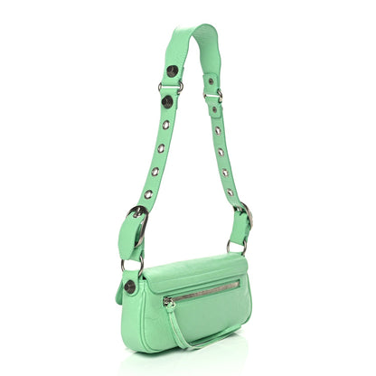 Balenciaga Agneau Arena Le Cagole Sling Bag XS Green 2 of 9