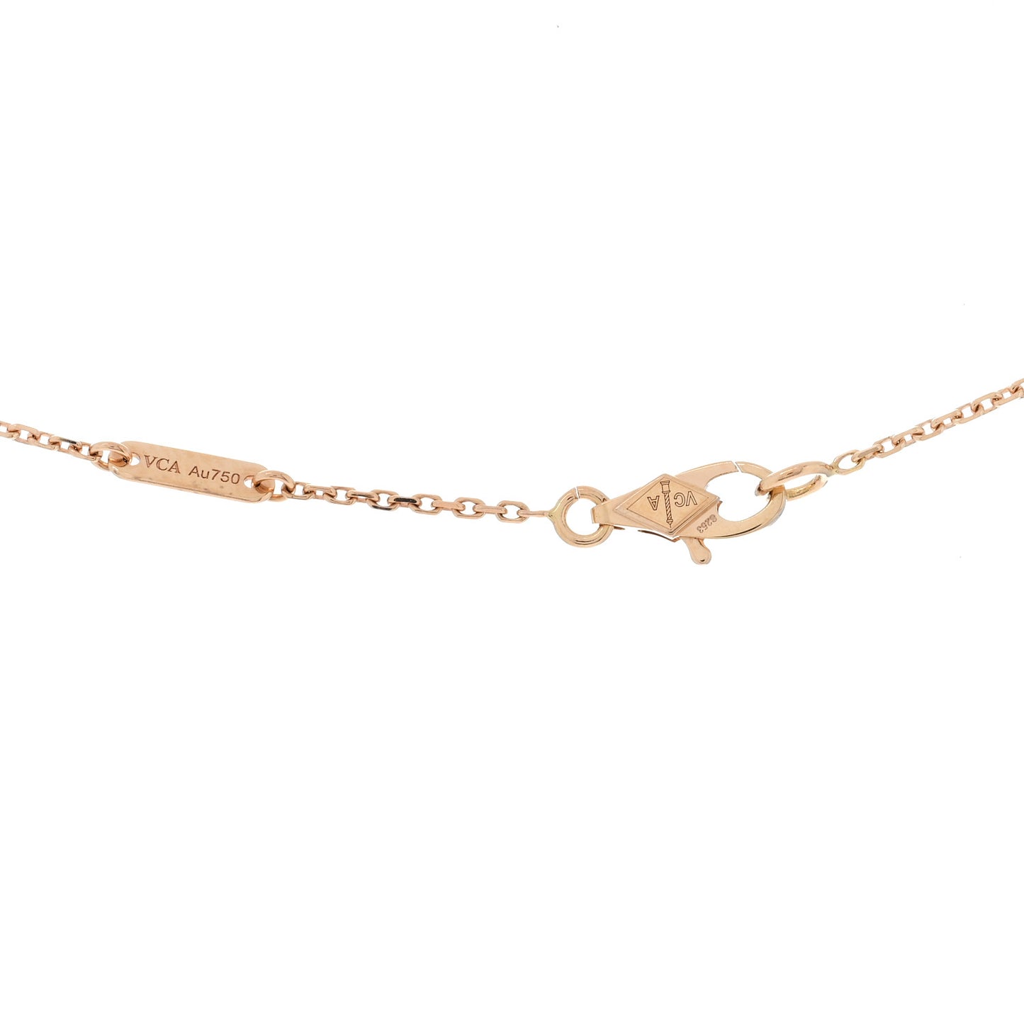 18K Rose Gold Sweet Alhambra Pendant Necklace