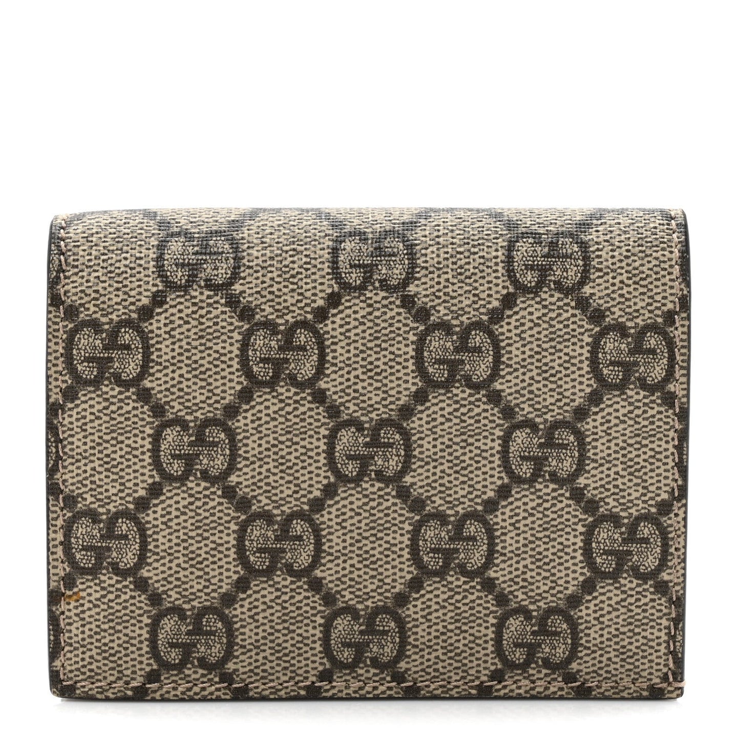 GG Supreme Monogram Card Case Beige