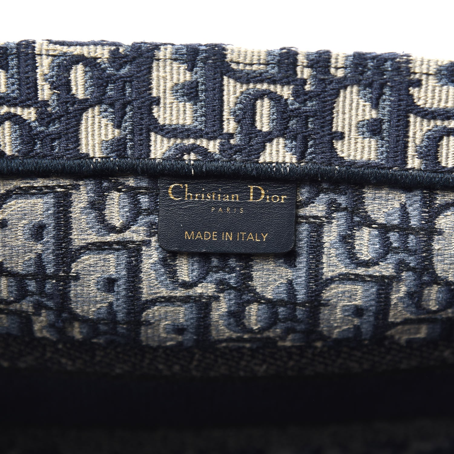 Christian Dior Oblique Medium Book Tote Blue Multicolor 6 of 10