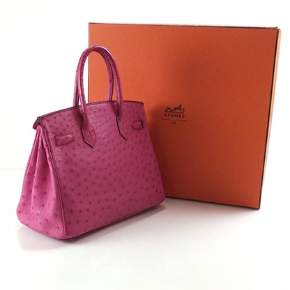 Hermes Ostrich Birkin 30 Fuchsia 3 of 12