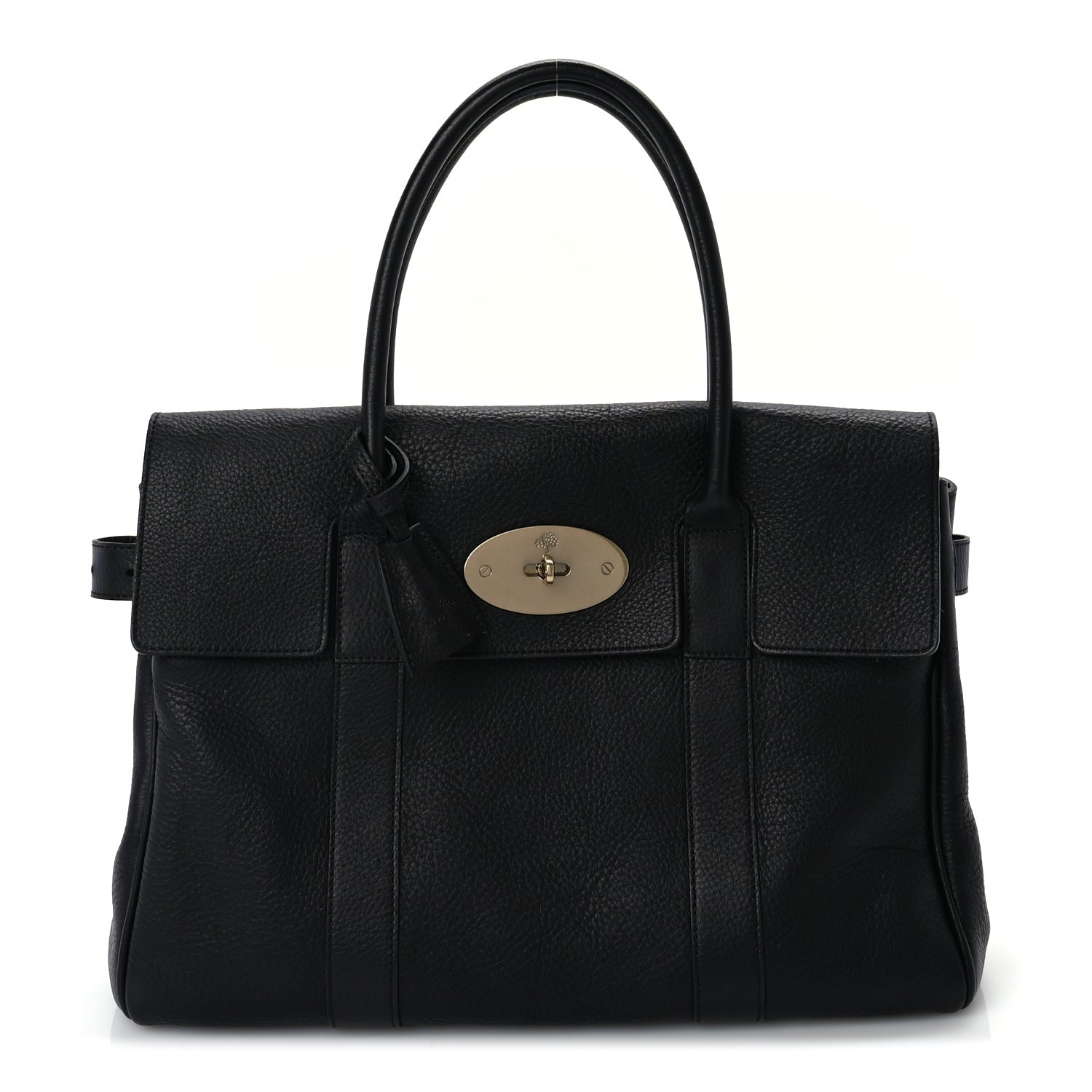 Mulberry Small Classic Grain Bayswater  Black 1 of 8