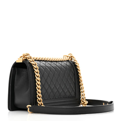 Chanel Caviar Quilted Medium Boy Flap Black 3 of 11