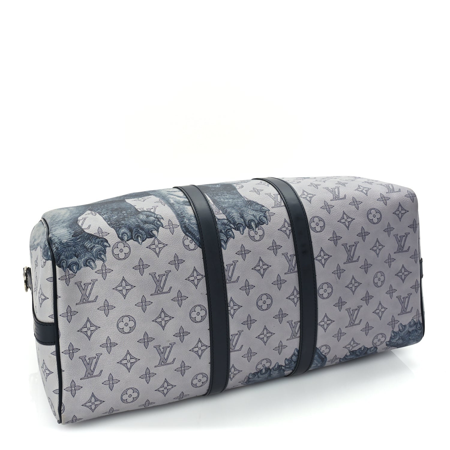 Louis Vuitton Savane Monogram Elephant Chapman Keepall Bandouliere 45 Dune 3 of 8
