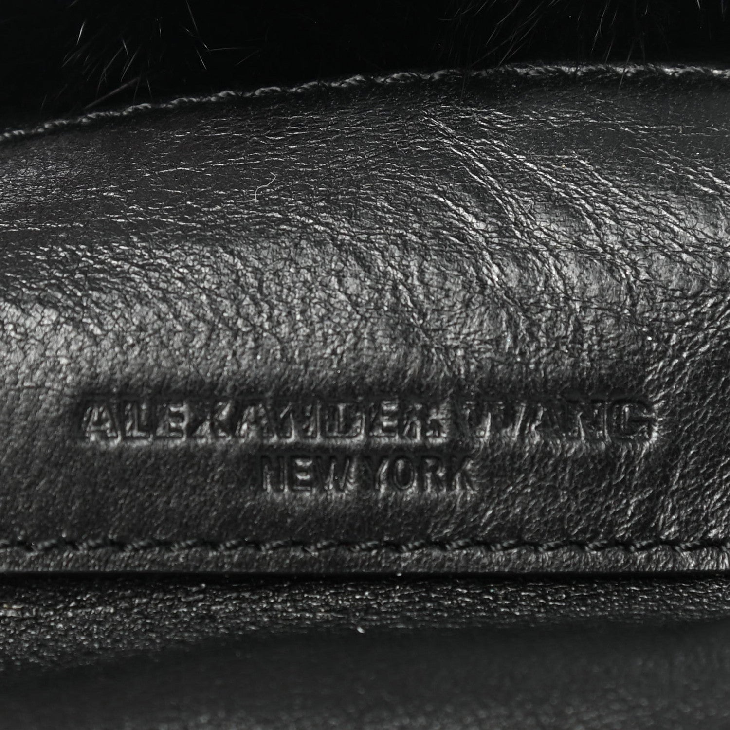 Alexander Wang Fur Micro Mini CEO Bag Black 6 of 8