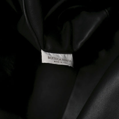 Bottega Veneta Bark Calfskin Embossed The Pouch Oversized Clutch Black 5 of 7