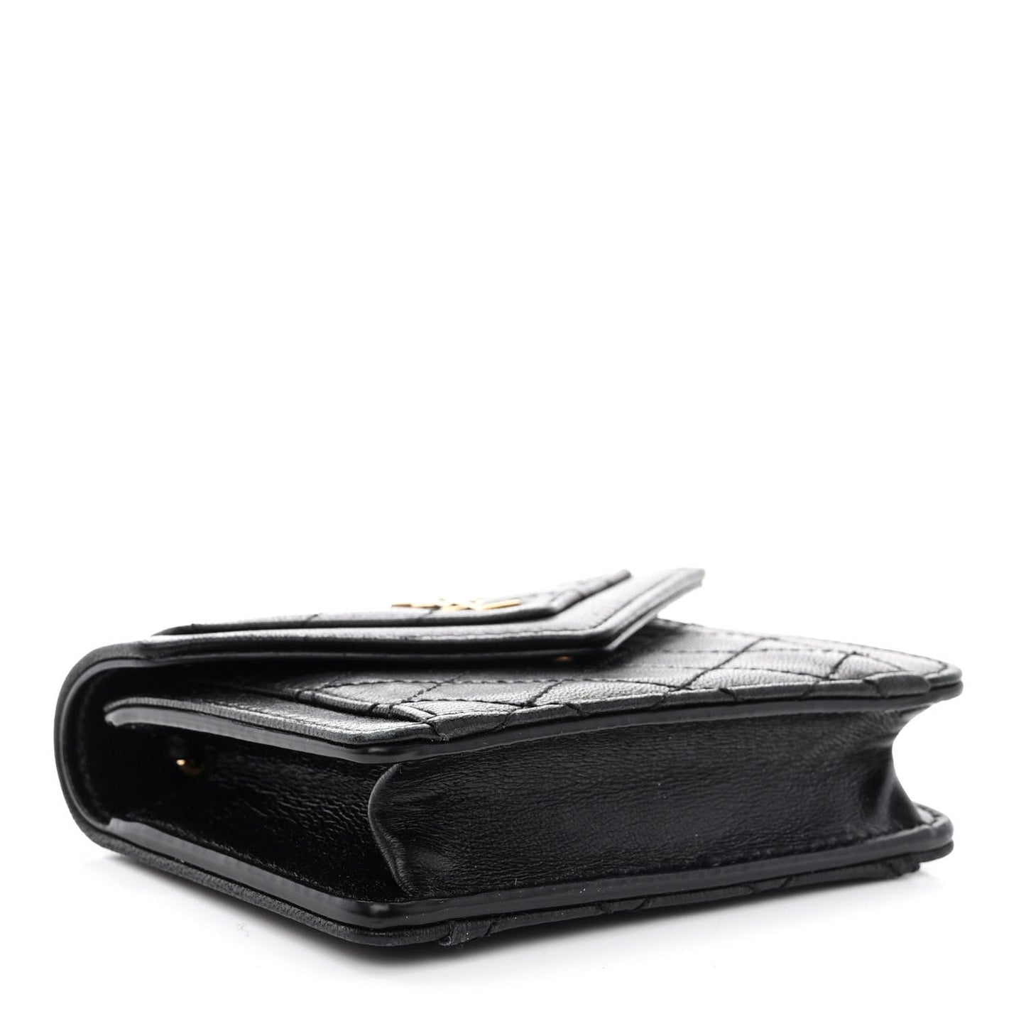 Lambskin Quilted Micro Gaby Bag Black