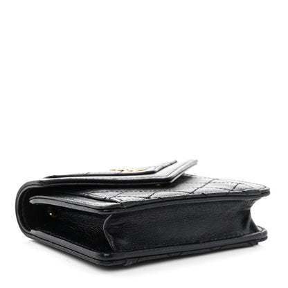Saint Laurent Lambskin Quilted Micro Gaby Bag Black 4 of 10