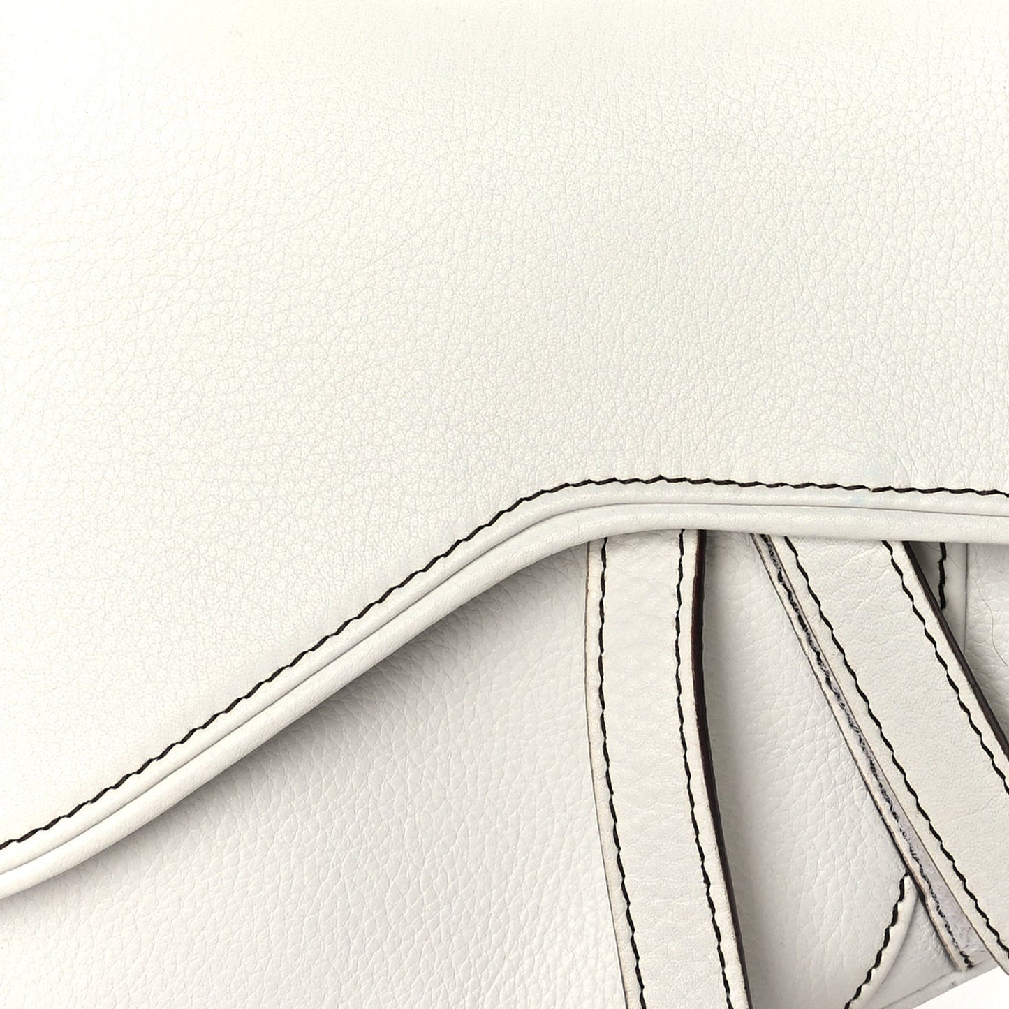 Calfskin Saddle Bag White