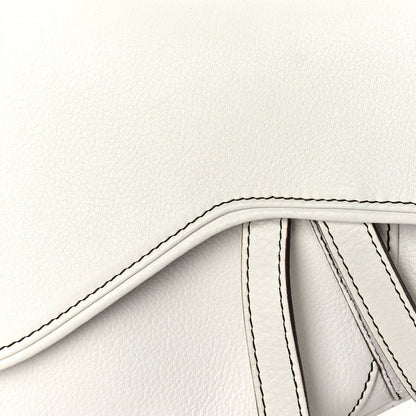 Christian Dior Calfskin Saddle Bag White 6 of 8