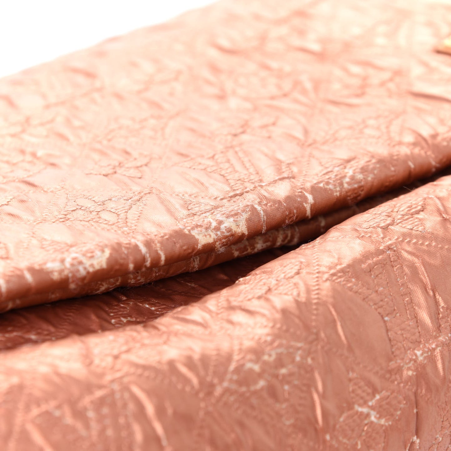 Jacquard Quilted Monogram Limelight Clutch GM Rose Gold