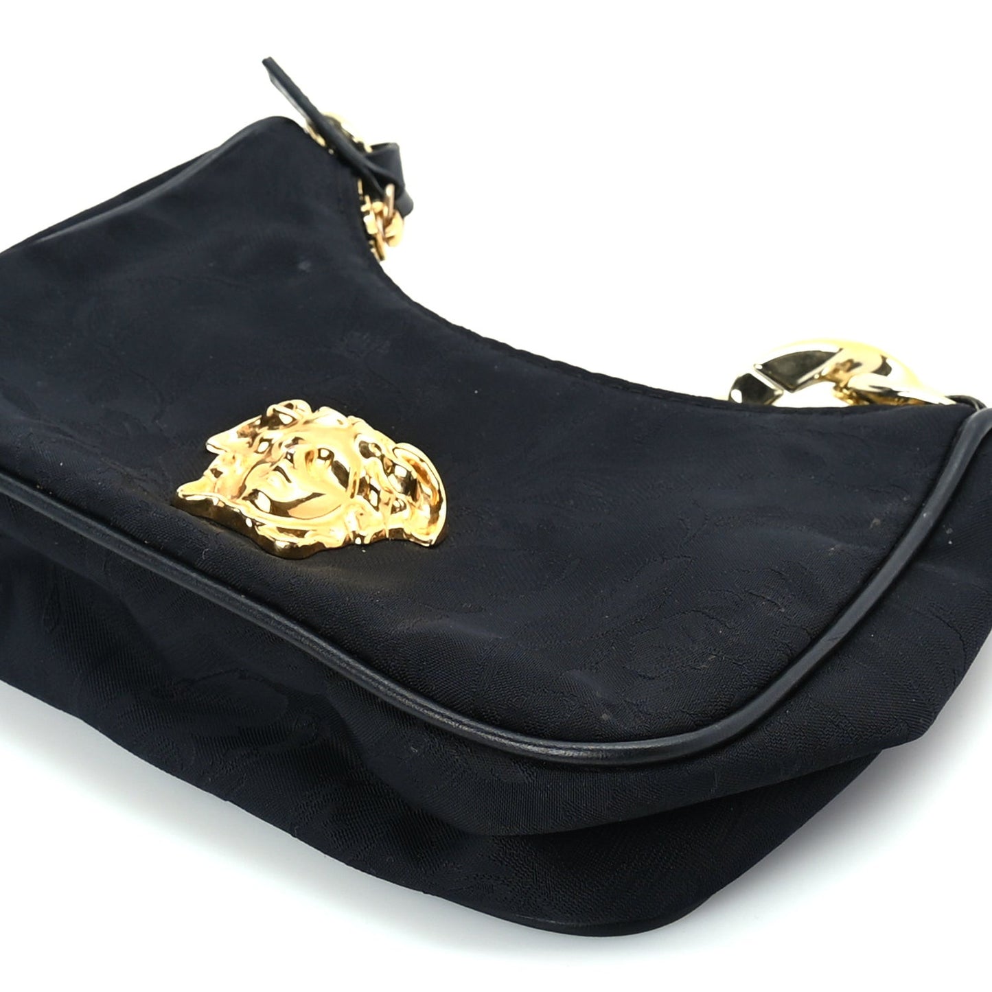 Nylon Palazzo Childrens Shoulder Bag Black