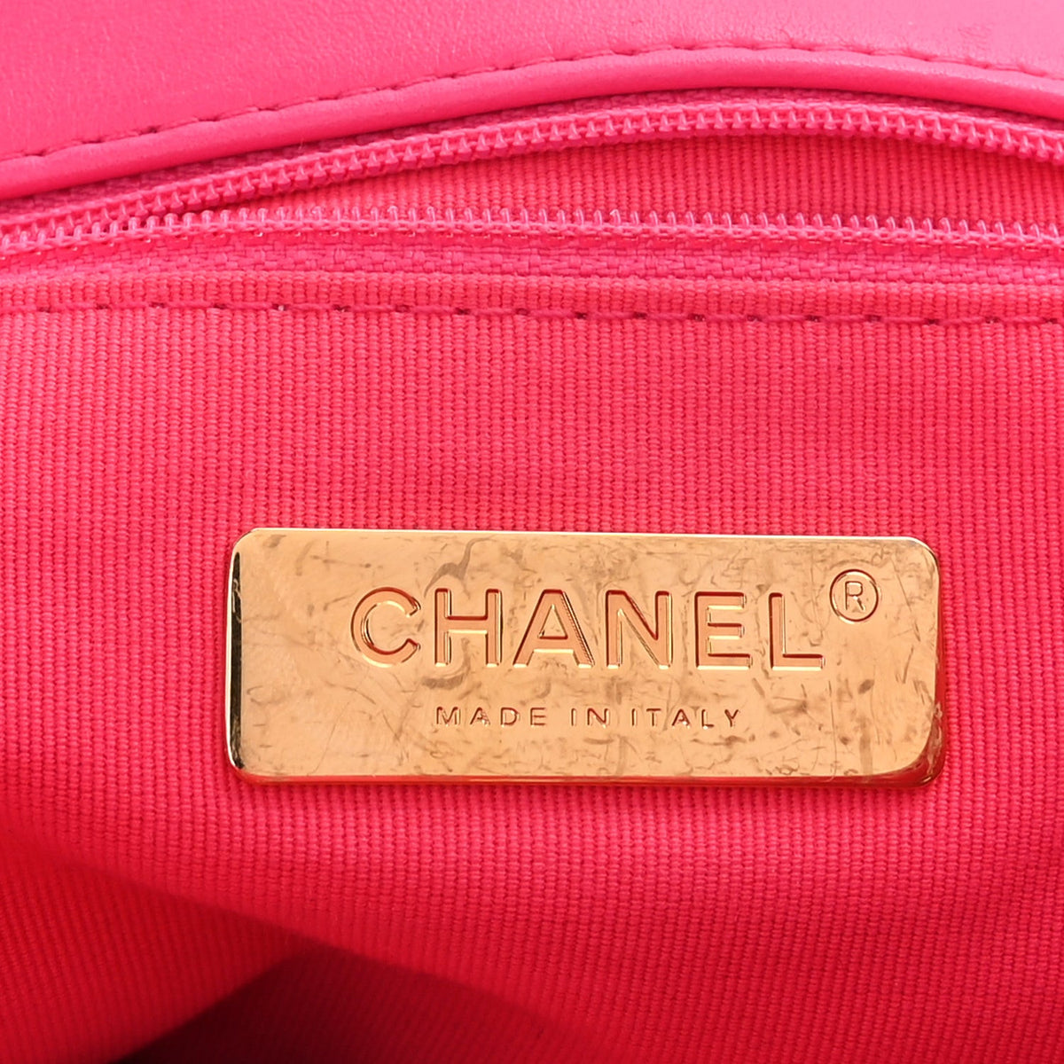 Lambskin Quilted  19 Backpack  Dark Pink