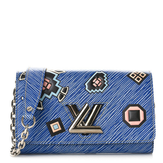Louis Vuitton Epi Azteque Twist Chain Wallet Denim Light 1 of 1