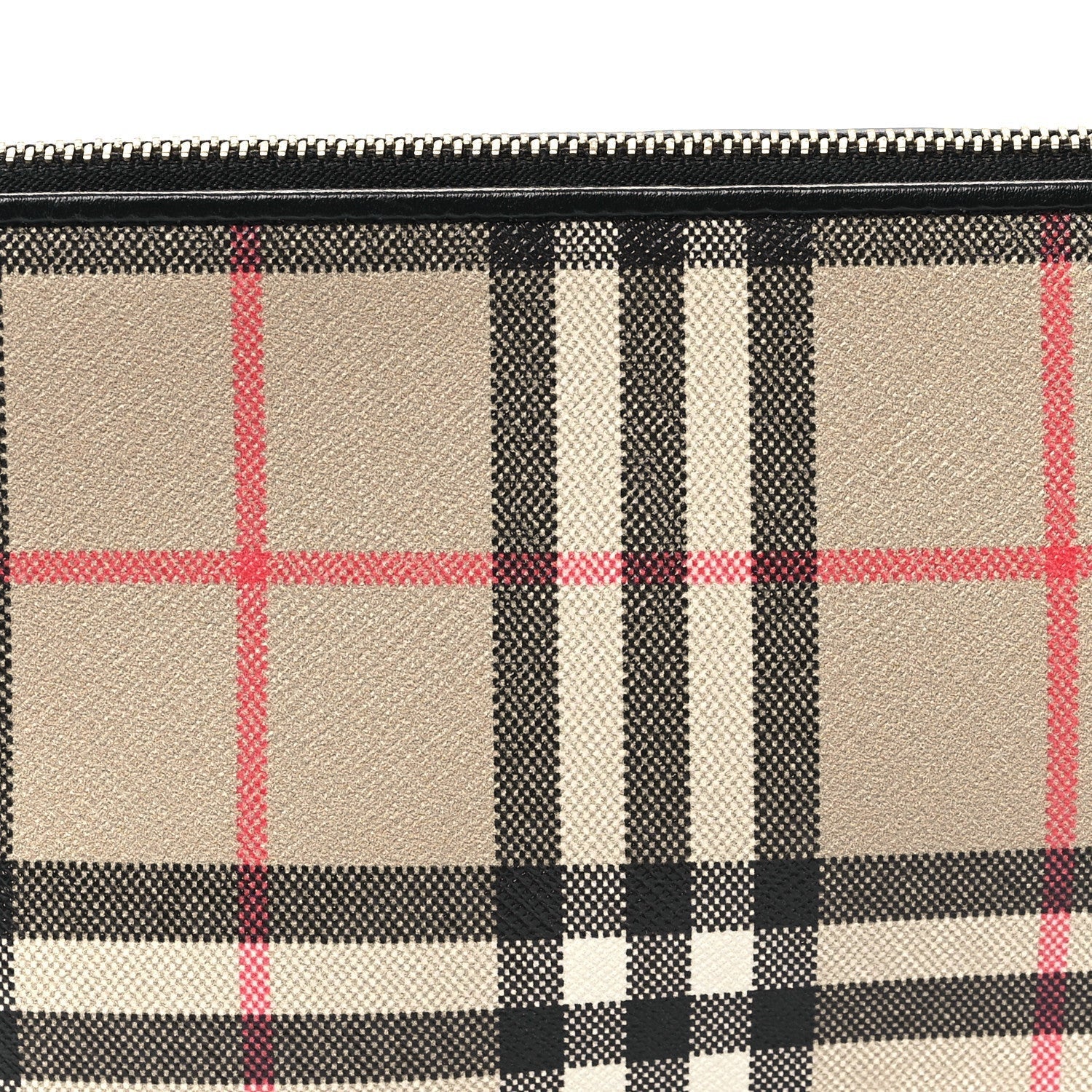 Burberry Vintage Check Calfskin Olympia Slim Pouch Archive Beige 7 of 7