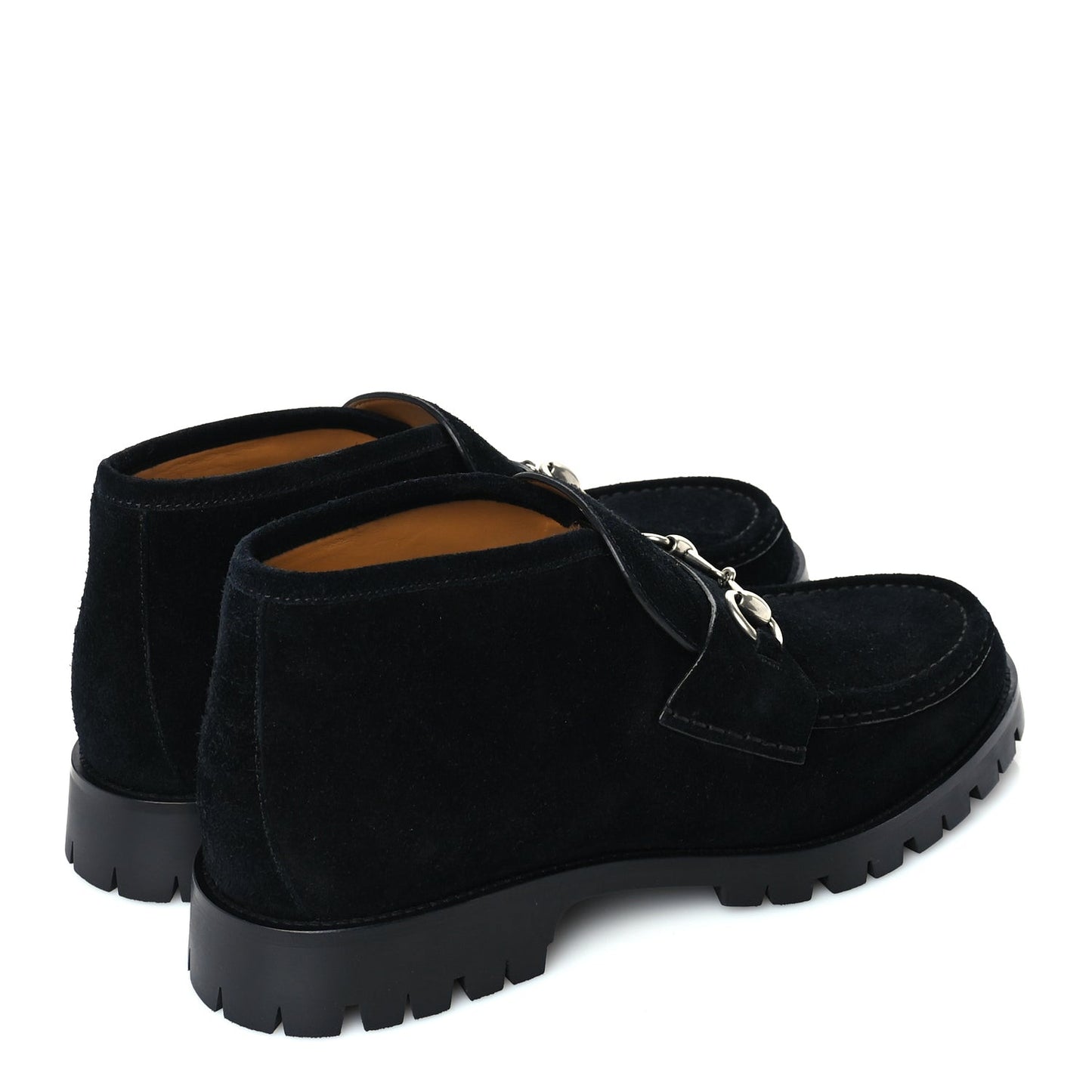 Suede Mens Horsebit Ankle Boots 8  Black