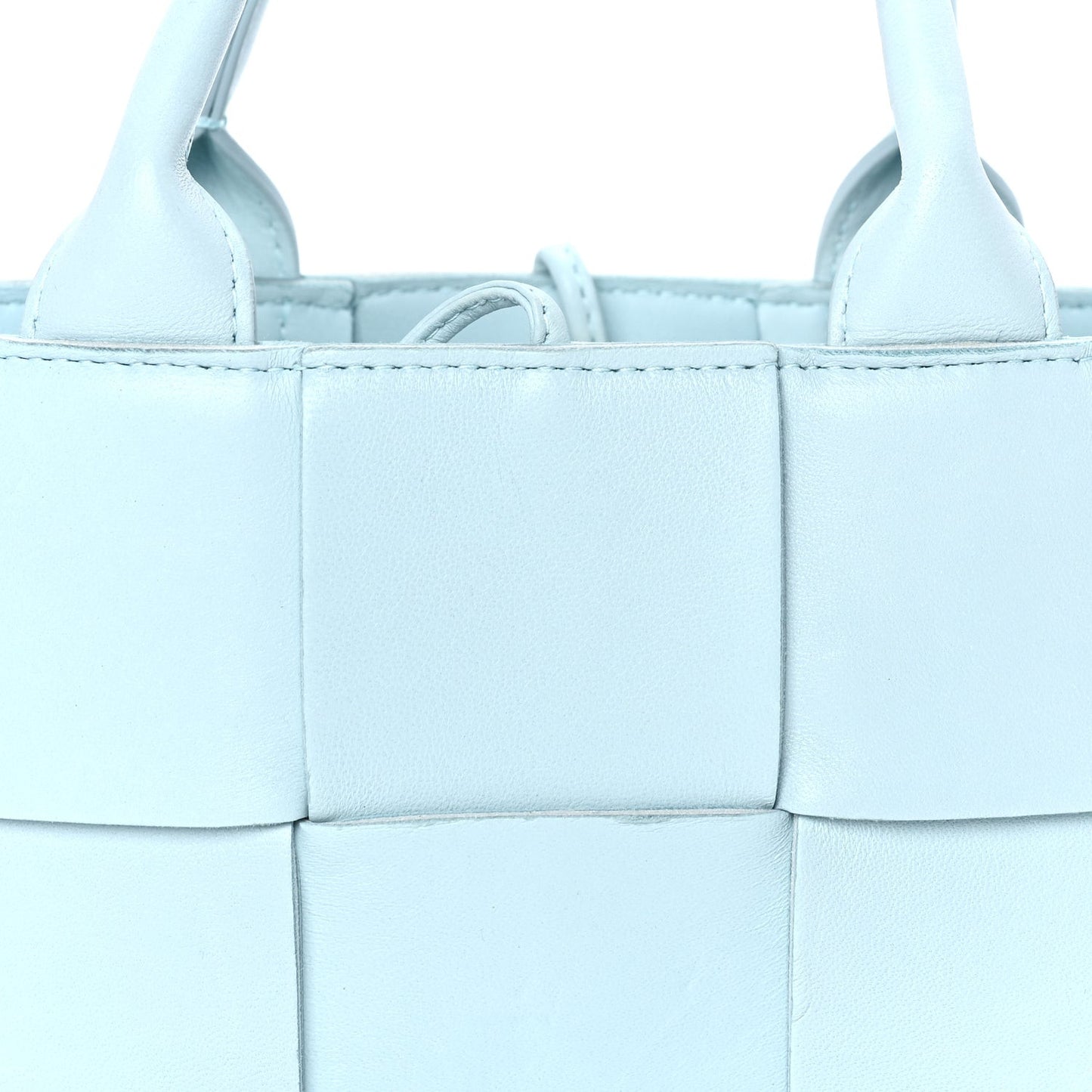 Lambskin Maxi Intreccio Candy Arco Tote Celadon