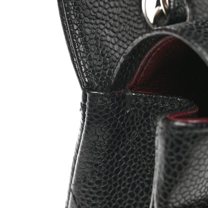 Chanel Caviar Quilted Medium Double Flap Black 12 of 14