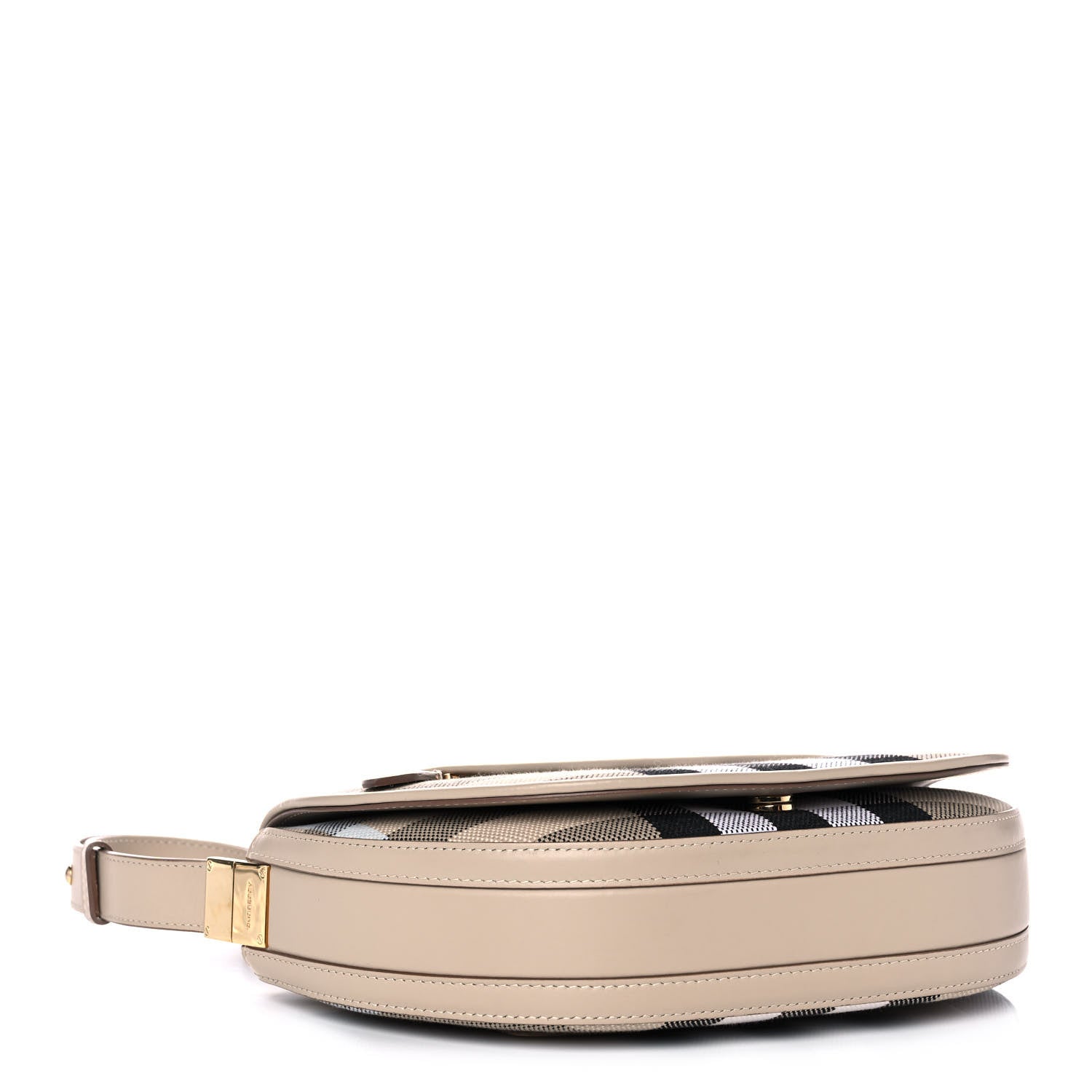 Burberry Canvas Calfskin Check Small Olympia Beige 4 of 13