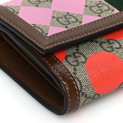 Gucci GG Supreme Monogram Geometric Web Jackie 1961 Chain Wallet  Brown Sugar 7 of 8