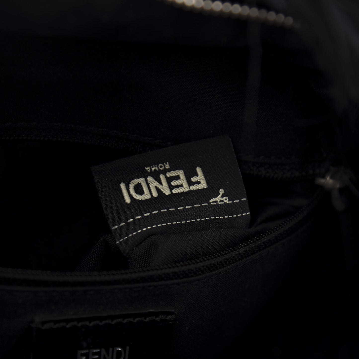 Nylon Vitello Fox Goat Fur Monster Eyes Backpack Black Multicolor Sky