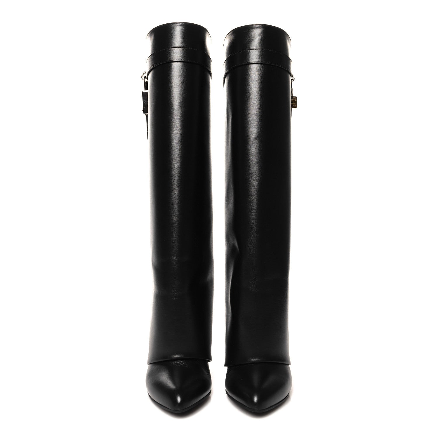 Givenchy Calfskin Shark Lock Pant Boots 40 Black 3 of 9