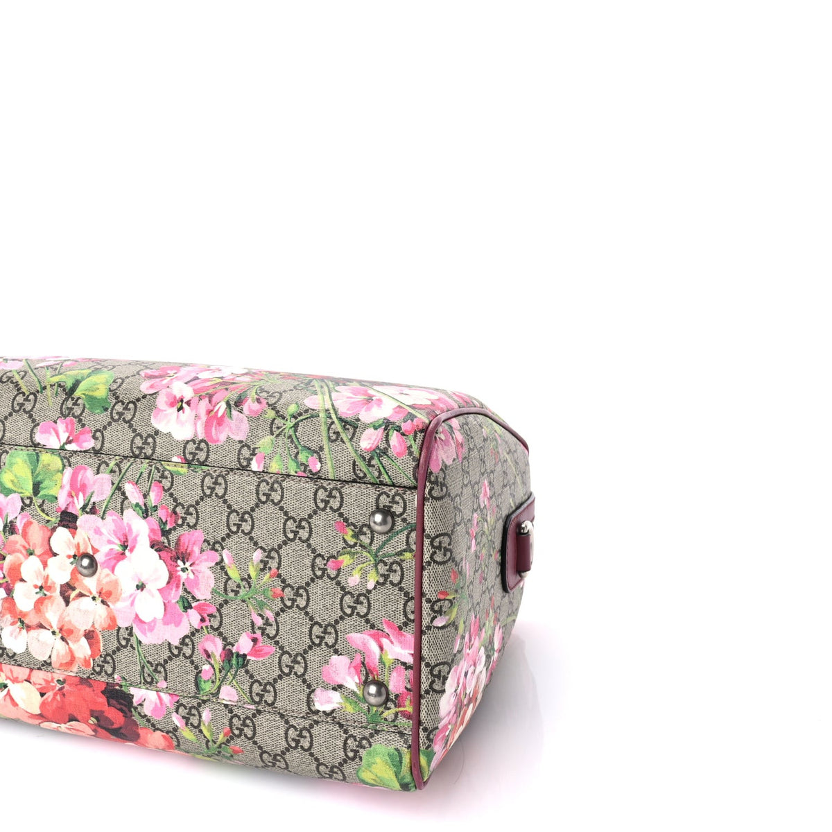 GG Supreme Monogram Blooms Medium Boston Beige Multicolor Dry Rose