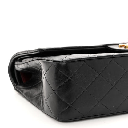 Chanel Lambskin Quilted Medium Double Flap Black 8 of 9