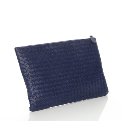 Bottega Veneta Nappa Intrecciato Document Case Blue 3 of 7