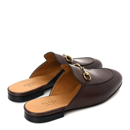 Gucci Womens Princetown Slippers 37 Fondente Brown 3 of 8