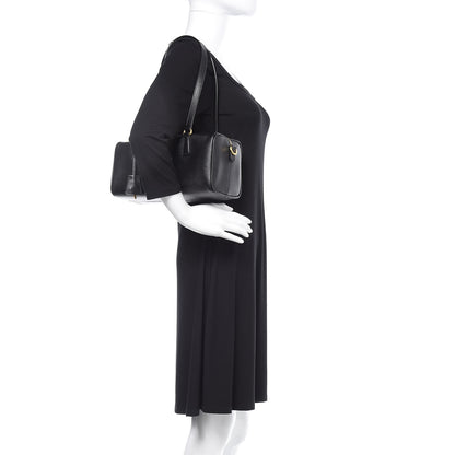 Prada Saffiano Lux Bauletto Black 1 of 12