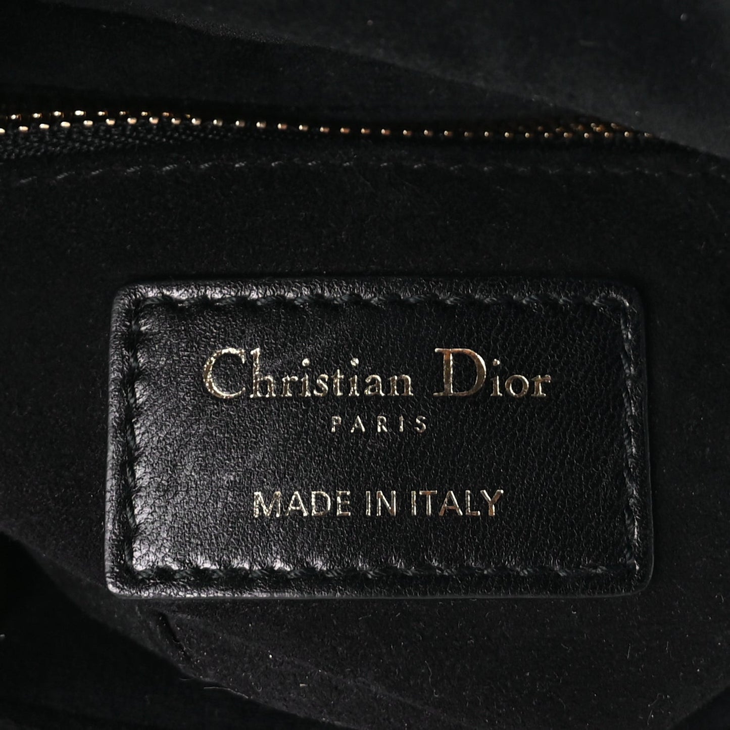 Velvet Mini Lady Dior Black