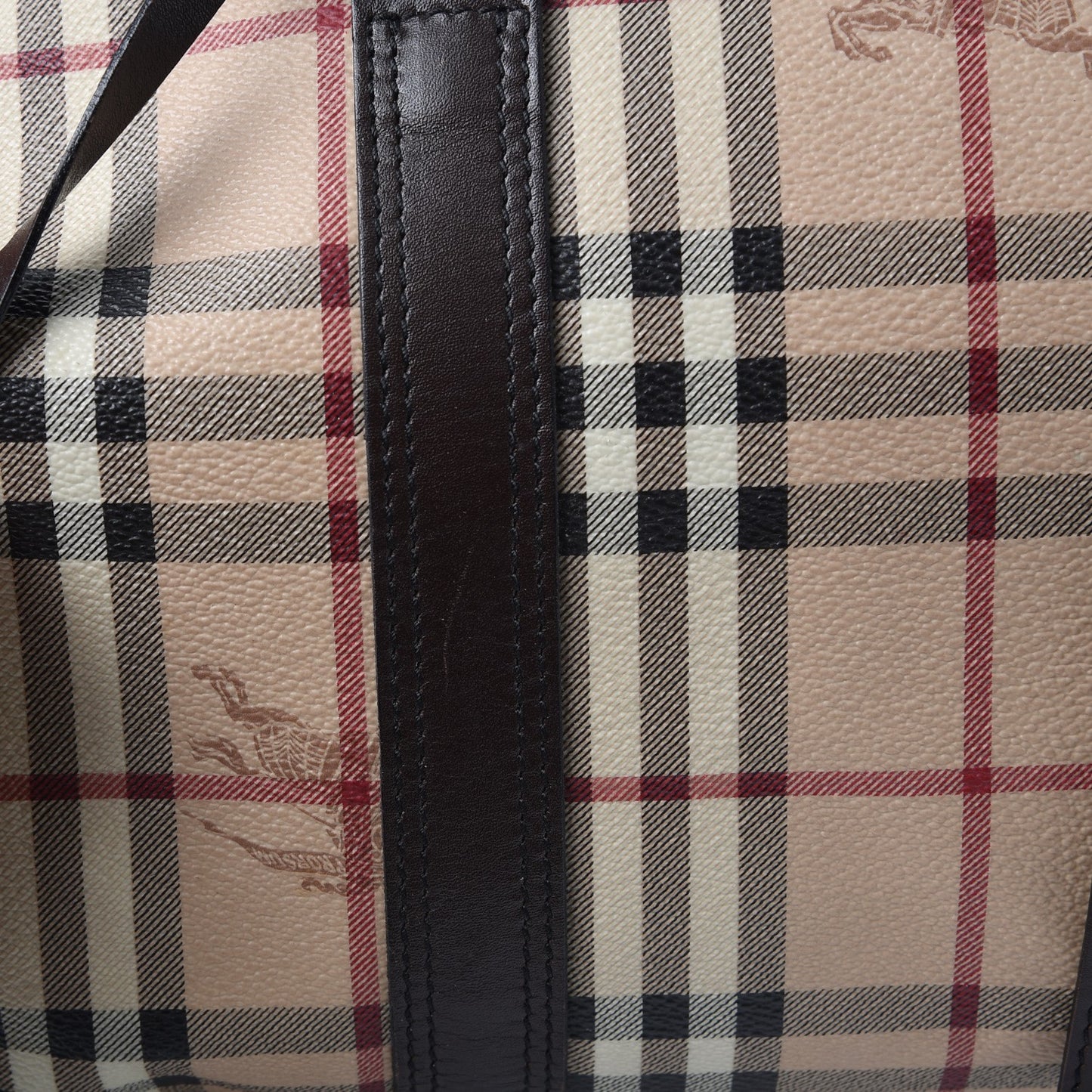 Haymarket Check Duffle Bag Dark Brown