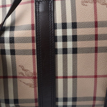 Burberry Haymarket Check Duffle Bag Dark Brown 13 of 20