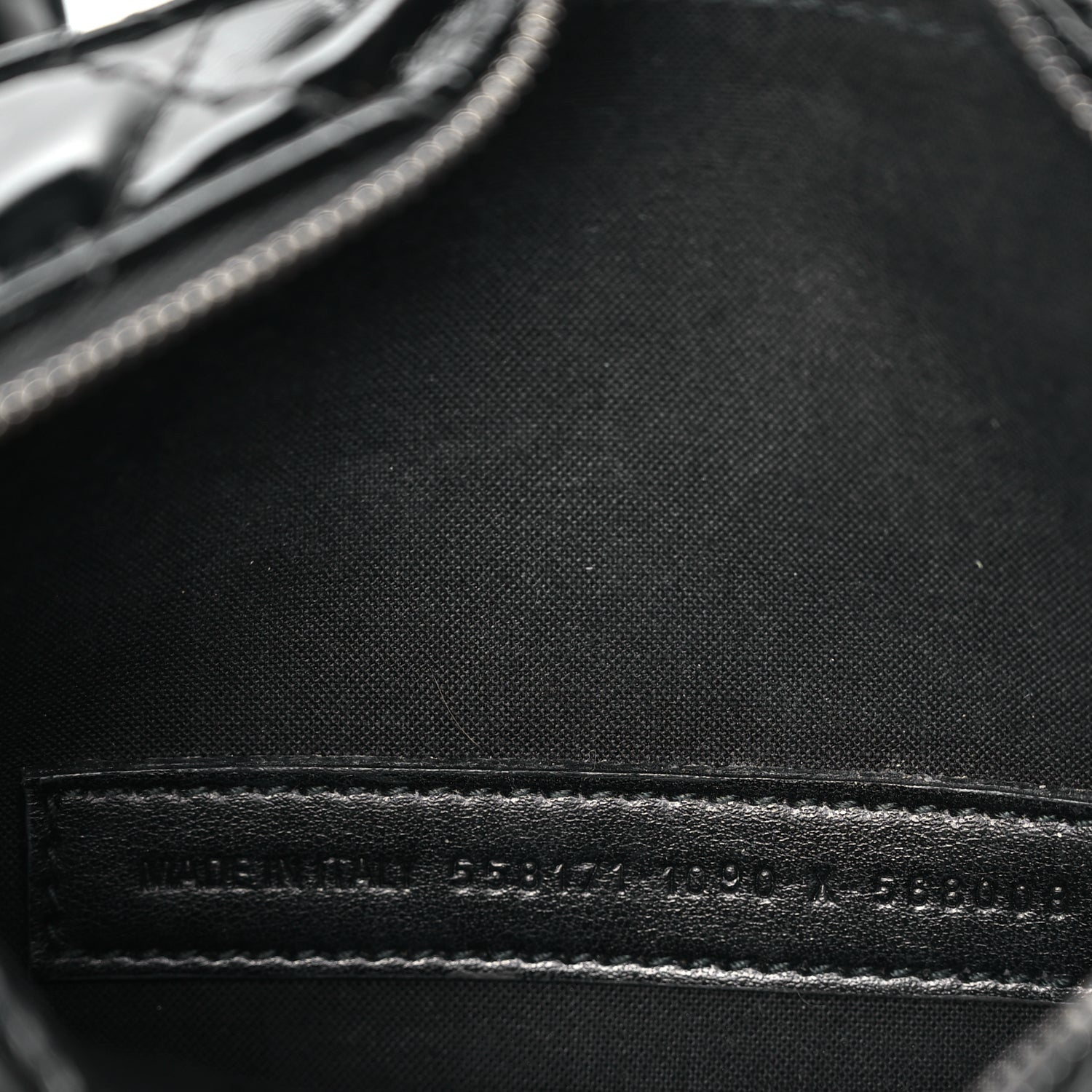Balenciaga Patent Quilted XS Ville Camera Bag Black 6 of 9