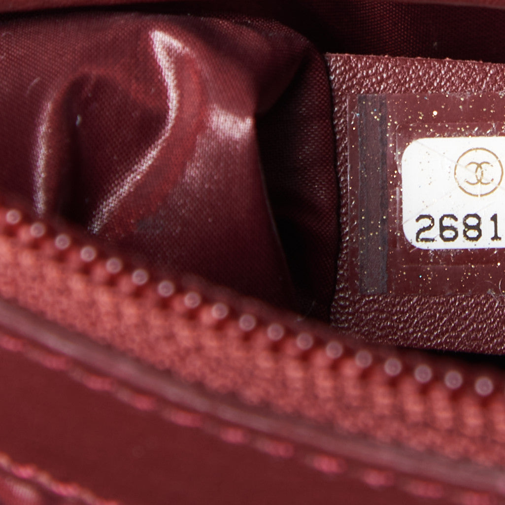 Chanel Nylon Quilted Coco Cocoon Medium Reversible Tote Black Red 9 of 9