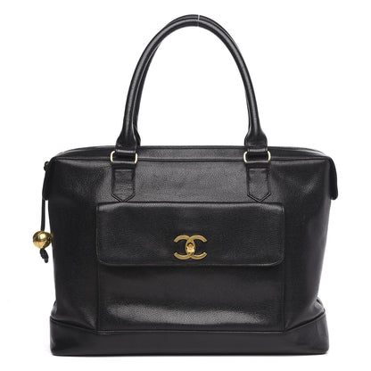 Chanel Caviar CC Tote Black 1 of 14